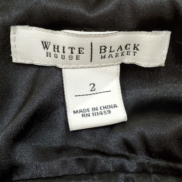 White House Black Market Black High Neck Dress - Picture 4 of 4